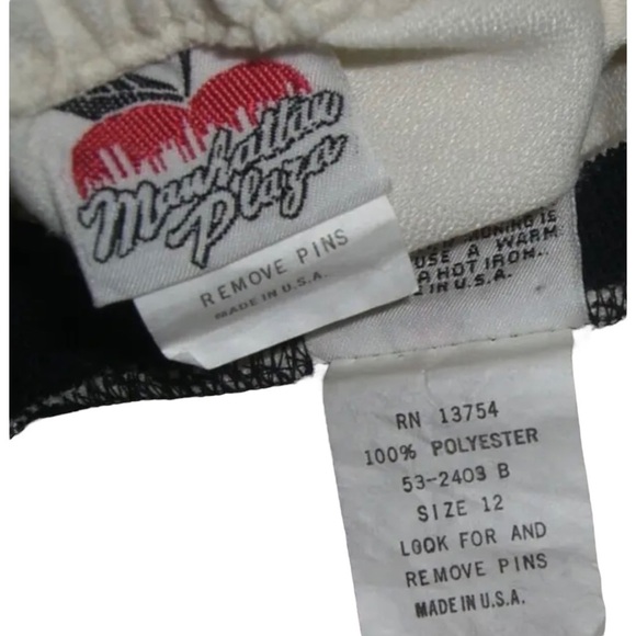 Vintage 50's Outfit Skirt Blouse Set Secretary Nautical Deadstock Ivory Striped - Picture 9 of 12